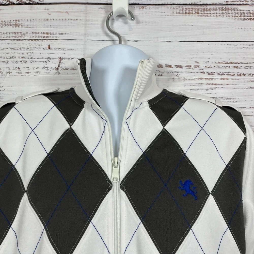 Express white argyle